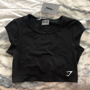 Gymshark Black Crop Top